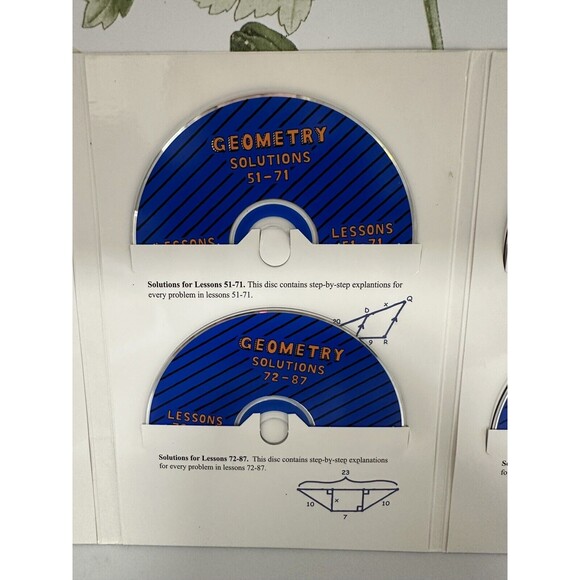 Teaching Textbook Geometry Answer Key &‎ Test Bank, Solutions CD Author Sabouri - Picture 5 of 10